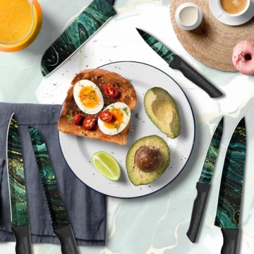 HUNTER.DUAL 12-PC Colorful Kitchen Knife Set