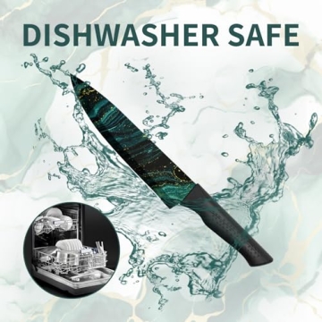 HUNTER.DUAL 12-PC Colorful Kitchen Knife Set