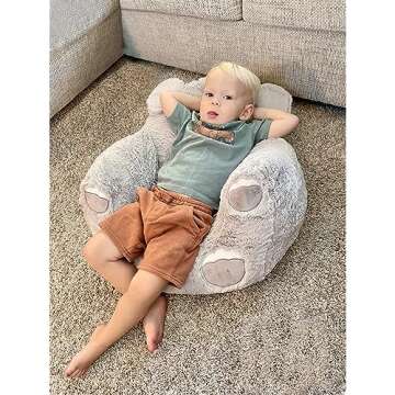 Cuddo Buddies Toddler Plush Character Chair, Kids Furniture for Children, 19 in x 20 in x 16 in