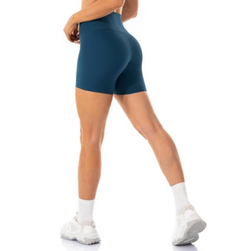 Lavento Women's Soft Biker Shorts 5 Inch - High Waisted