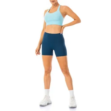 Lavento Women's Soft Biker Shorts 5 Inch - High Waisted