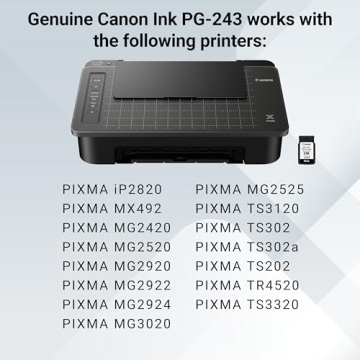 Canon PG-243 Black & CL-244 Color Ink Cartridges for Reliable Prints