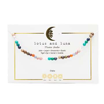 Lotus and Luna Chakra Healing Necklace - Master Healer