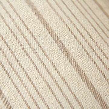 Kiuree Farmhouse Throw Pillow Covers in Khaki and Beige