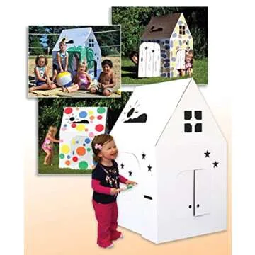 Easy Playhouse Interactive Kids Art Fort for Creative Fun