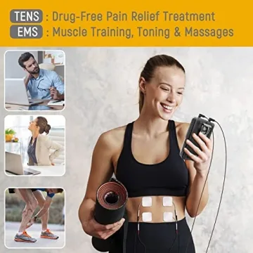 iSTIM EV-805 Rechargeable TENS EMS Combo for Pain Relief