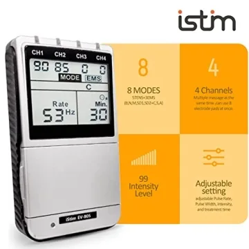 iSTIM EV-805 Rechargeable TENS EMS Combo for Pain Relief