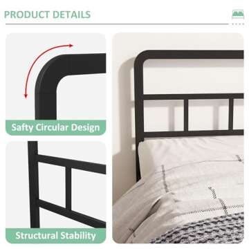 Yicensen Full Bed Frame – Sturdy, Noise-Free, Easy Assembly