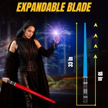 12 Pack LED Light Up Sabers - Motion-Sensitive Fun