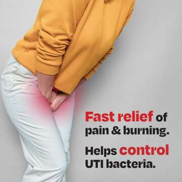 Cystex Dual Action UTI Pain Relief and Prevention, 2-in1 Formula to Help Slow UTI Bacteria Growth an...
