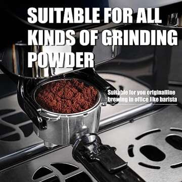 MIROX Espresso Machine 15 Bar, Coffee Maker With Milk Frother Steam Wand, Built-In Bean Grinder, Combo Cappuccino Machine with 70oz Removable Water Tank (ABS high-strength plastic shell)