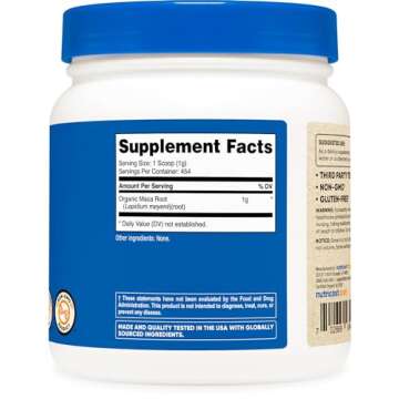 Nutricost Organic Maca Root Powder (1 LB)