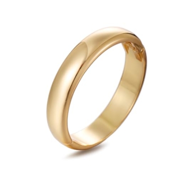 Stunning GREICHFAN Gold Chunky Bangle Bracelet - Stylish Elegance for Women