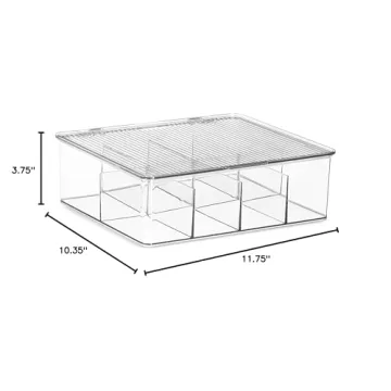 Seseno Large Stackable Plastic Tea Bag Organizer