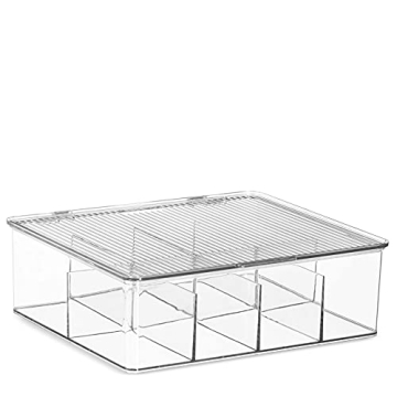 Seseno Large Stackable Plastic Tea Bag Organizer