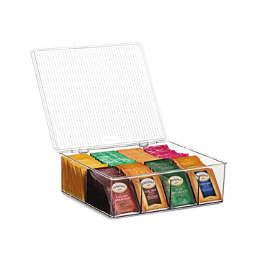 Seseno Large Stackable Plastic Tea Bag Organizer