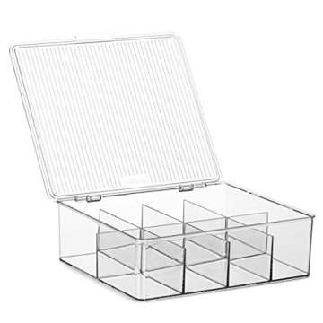 Seseno Large Stackable Plastic Tea Bag Organizer