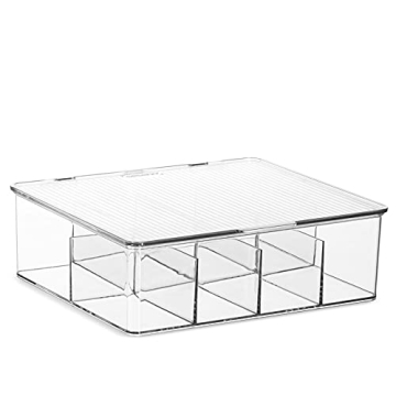 Seseno Large Stackable Plastic Tea Bag Organizer