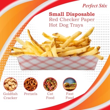 Durable 7" Paper Hot Dog Trays - 50 Pack for Events