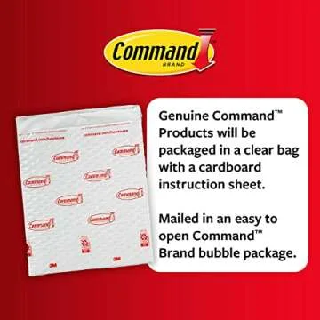 Command 20 lb X-Large Picture Hanging Strips, 16 Pairs White Command Strips Heavy Duty Picture Hanger