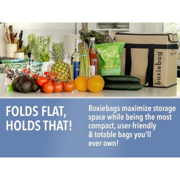 Boxiebag 3-Pack Insulated Collapsible Grocery Bags