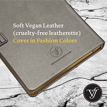 Heart Shaped Lock Journal, Lock Diary for Girls with Key, Vegan Leather Cover, Cute Locking Secret Notebook for Teens, 5.3x7.3",320p Victoria's Journals Secret Diary, College-ruled (Pewter)