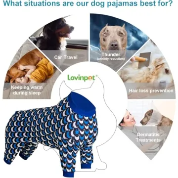 LovinPet Jammies for Large Dogs - Stylish Comfort in One