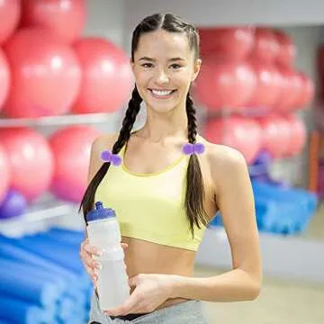 Lusofie 28Pcs Pom Ball Hair Ties for Kids Fun