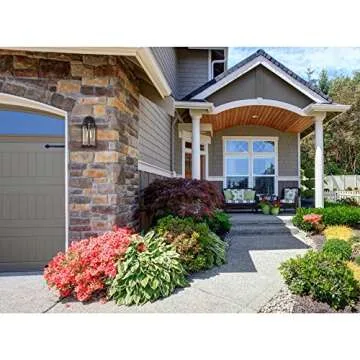 Westinghouse 6358800 Armin One-Light, Textured Black Finish with Barnwood Accents and Clear Seeded Glass OUTDOOR WALL Fixture,