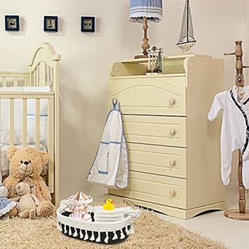 HOSROOME Cotton Rope Storage Basket for Boho Decor