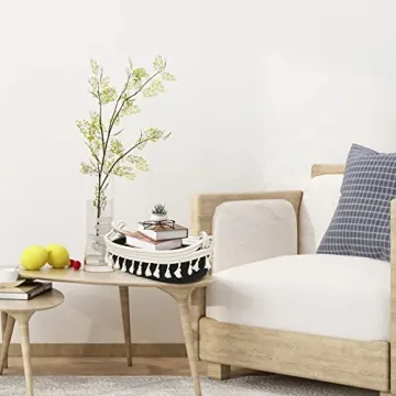 HOSROOME Cotton Rope Storage Basket for Boho Decor