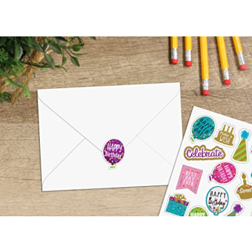 Teacher Created Resources Confetti Happy Birthday Stickers