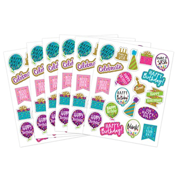 Teacher Created Resources Confetti Happy Birthday Stickers