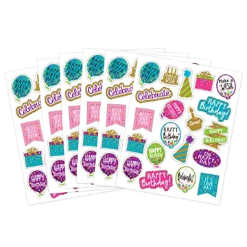 Teacher Created Resources Confetti Happy Birthday Stickers