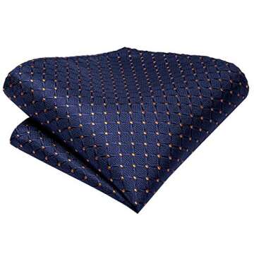 Dubulle Men's Paisley Striped Silk Tie and Pocket Square Set