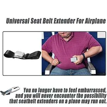 OGIFOAHC Adjustable 7-39" Airplane Seatbelt Extender - Comfortable Travel on All Airlines except Sou...