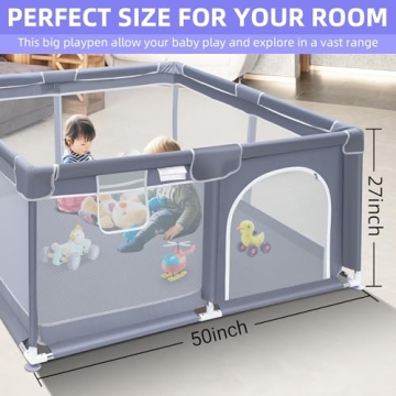 Suposeu Baby Playpen for Safe Indoor and Outdoor Play