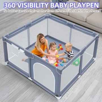 Suposeu Baby Playpen for Safe Indoor and Outdoor Play