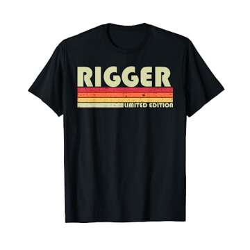 RIGGER Funny Job Title Profession Birthday Worker Idea T-Shirt