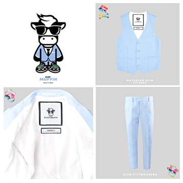 Boys' Lightweight Slim Fit Suits by Baby Muffin - Stylish