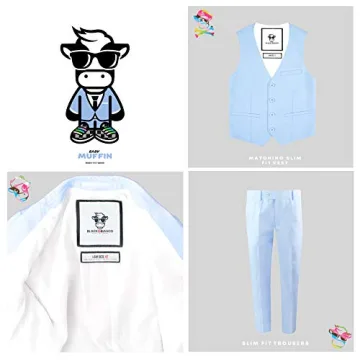 Boys' Lightweight Slim Fit Suits by Baby Muffin - Stylish