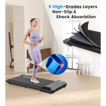 Compact Quiet DeerRun Walking Pad for Home Office