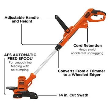 Efficient BLACK+DECKER String Trimmer with Auto Feed Technology