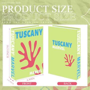 Honoson Preppy Room Decor Preppy Decorative Books Modern Fashion Coffee Table Book for Shelf Decor C...