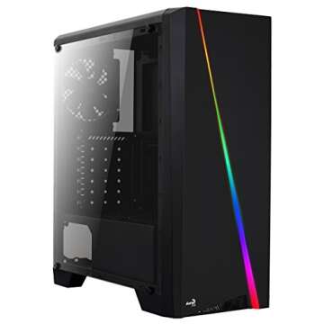 AeroCool Cylon RGB Mid Tower with Acrylic Side window, Black