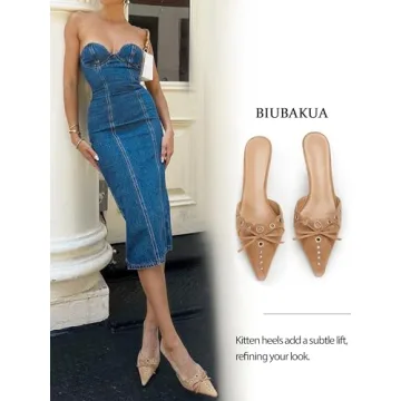 Stylish BIUBAKUA Kitten Heels for Women - Comfortable Elegance