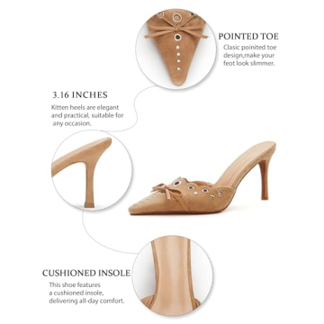 Stylish BIUBAKUA Kitten Heels for Women - Comfortable Elegance