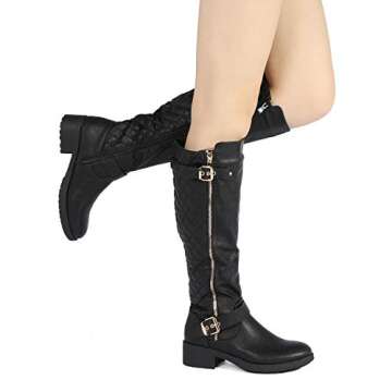 Stylish Wide Calf Knee High Riding Boots for Women