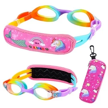 RUIGAO Kids Goggles for Joyful Swimming Ages 2-6