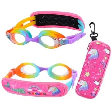 RUIGAO Kids Goggles for Joyful Swimming Ages 2-6